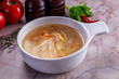 © Andrei Starostin - Clear chicken soup with noodles
