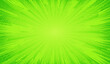 © Omeris - Comic background. Green background in pop art comics style. Cartoon thunder lightning. Game show. Funny book page. Fun dot  popart pattern for sale. Sunburst bubble. Starburst bg. Vector illustration