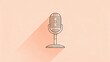 © Feri - World Music Day 2026 Minimalist Microphone Illustration with Soft Pastel Background and Creative Sound Concept