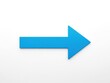 © Shainur - A vibrant blue arrow pointing to the right on a white background