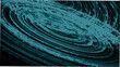© Sujit - Swirling lines and curves form an abstract vector illustration with a dark teal and black color scheme artwork background circular concept