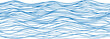 © Nayem - Blue hand drawn wave pattern seamless background with flowing organic lines