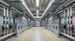 © Konstantin - Industrial hvac mechanical room with air handling units. Commercial ventilation system infrastructure in a modern building basement