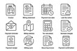 © Architect - Financial documents and icons illustrating billing and payment processes