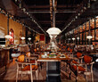 © murattellioglu - interior of luxury restaurant, bar and cafe. 3d rendering