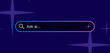 © Doralisa Adames - AI Search Bar Interface Vector Design. Futuristic Chatbot Query Box Illustration. Modern Artificial Intelligence User Experience Element