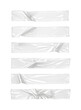 © Rawpixel.com - PNG White crumpled tapes on black