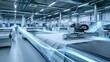 © BYAI - Automated Textile Production Line in Modern Factory