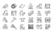 © Shultana - Steel Production and Metalworking Thin Line Icons for Industry and Engineering Design