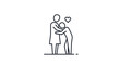© Kelik - Two people hugging each other tightly.