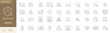 © RayZigna - User account profile security and privacy minimalist outline vector icon set
