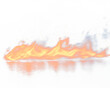 © Art Jabz - Glowing flames with brilliant orange and yellow hues, appearing to move horizontally on a reflective surface