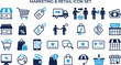 © Jannatul Ferdous - B2B icon set. Business to business, supplier, commerce, vendor, enterprise, partnership, manufacturer, purchase order, supply chain, transaction, quotation and more. Solid vector icons collection.