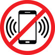 © sbfx - No mobile phones allowed sign prohibition of cellphone use symbol