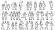 © VectorFoundry - Family and Child Human CAD Block Collection for Architectural Site Planning, Residential Landscape and Public Space Drawings