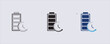 © Usama - Icon battery duration, power management, or time efficiency in web and app interfaces, a clock face and arrow, symbolizing the remaining or estimated usage time.
