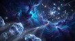© Muhammad - Vast Nebula and Asteroid Field Illustrating the Grandeur of Deep Space Exploration and Cosmic Wonders