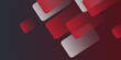 © ART - White background with abstract red grey square decoration. Vector illustration for modern presentation background, brochure design, business card background, website slider, landing page