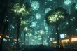 © Kateryna - Metropolis streets filled with glowing bio energy at night