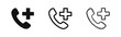 © drawing lines - Emergency Medical Call Icons for Healthcare and Support
