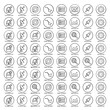 © md solaimas - Line Art Icons Representing Space Exploration And Data Analysis