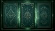 © Tanvir - Mystical tarot card backs with glowing magical energy