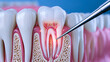 © designermetin - Tooth root canal treatment on anatomical model