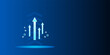 © ARSYAD ALIN  - Growth up arrow sign business success graphic design on illustration concept web banner background of abstract direction icon symbol market trend or increase money forward target startup presentation.