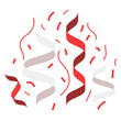 © Creative Visionery - Abstract Indonesian Flag Confetti Decoration