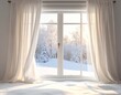 © Stock 4 U&I - Fresh Snow On Minimal Winter Window