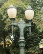 © Fernando de Jesus - Old colonial iron lamppost with two lights, in Largo da Ordem, city of Curitiba, Paraná, southern Brazil.