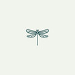 © ikal - Dragonfly logo design template vector illustration
