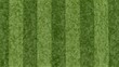 © makedonski2015 - Aerial view of striped green football pitch with close cropped grass texture