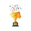 © mcki - Golden Trophy Cup with Medal.