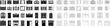 © AbdulJabbar - Black Gates and Doors Icon Set Collection Group Featuring Entrance Gateway Portal Fence Barrier Access Doorway Gatehouse Flat and Line Style Vector Symbols Isolated Design Pack