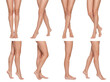 © Jane - Diverse collection of female legs and bare feet in various natural standing and walking positions.
