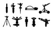 © Bashir Ahammed - Various Sprinklers and Irrigation Systems Silhouettes