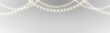 © dedstock - PNG. Christmas glowing string lights garland on transparent background. Bright bulbs for festive use. Vector isolated element for banners.