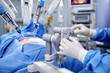 © Latarr - Robotic surgery system operated by surgeon hands in sterile gloves controlling robotic arms during minimally invasive laparoscopic procedure in modern hospital operating room