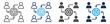 © jumiatiniqi - common goals icon set multiple concept