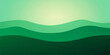 © pixel park - Abstract Green Landscape Background with Flowing Waves, Grass Field and Blue Sky Illustration