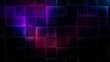 © Baby - Abstract purple and blue glowing square tiles background