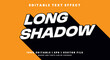 © Text monster - long shadow text effects, modern colors. Text style effects.