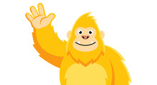 Yellow monkey | Free SVG