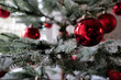 © Jorge Moro - Beautiful deep red Christmas Holiday ornaments in a upper class private home