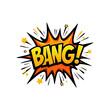 © Shaibal - Vibrant comic explosion effect with bold bang sound text and dynamic energy burst for impactful graphic design