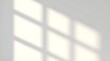 © DreamGen Works - Minimalist window shadow on white wall, soft natural light overlay for product presentation, clean interior architectural shadow background