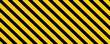 © raden - Warning tape with yellow and black diagonal stripes. Warn stop seamless line. Yellow and black caution tape border.