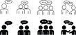 © Alhamdulillah Allah  - Communication and social dialogue vector illustration.