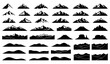 © ROJINA - Mountain silhouettes vector hill shape nature collection